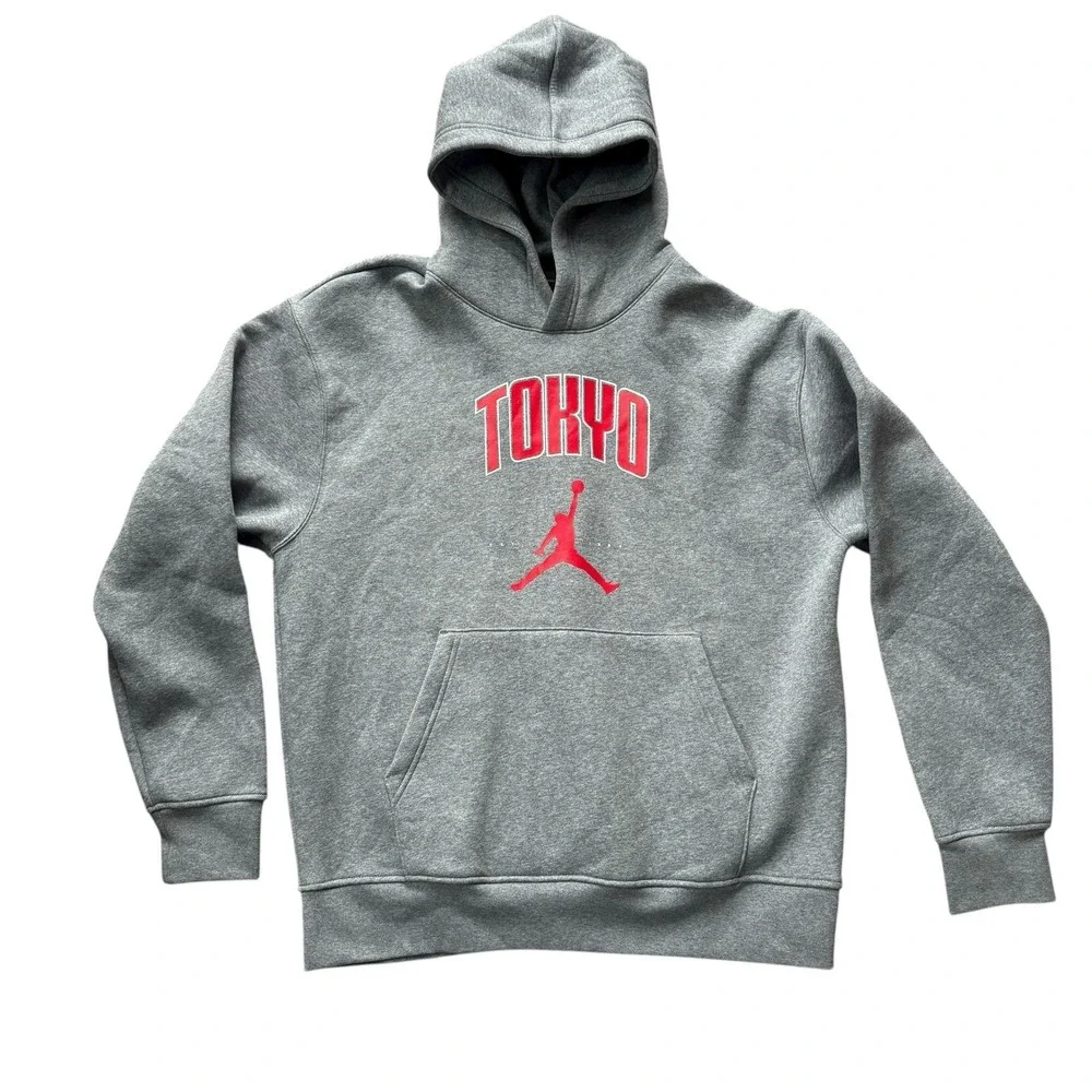 New Nike Jordan Tokyo Store Exclusive Hoodie Gray Large‎